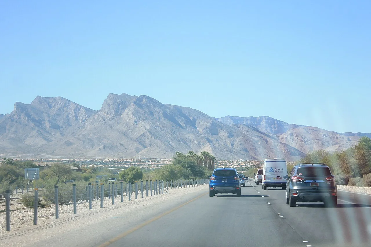 Archival view from Summerlin Parkway toward Red Rock Canyon, September 2017